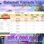 BUKTI JACKPOT SLOT WILD BANDITO TERPERCAYA DI INDONESIA TGL 15-07-2024