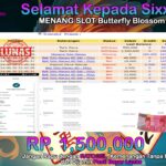 BUKTI JACKPOT SLOT BUTTERFLY BLOSSOM TERPERCAYA DI INDONESIA TGL 01-07-2024