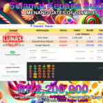 BUKTI JACKPOT SLOT GATES OF OLYMPUS TERPERCAYA DI INDONESIA TGL 02-08-2024