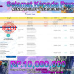 BUKTI JACKPOT SLOT TREASURES OF AZTEC  TERPERCAYA DI INDONESIA TGL 04-09-2024